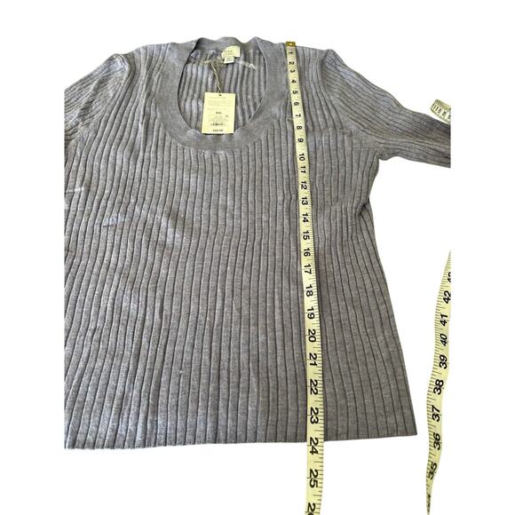 A New Day Fine Gauge Scoop Neck Ribbed Knit sweater Purple Woman's Size XXL NWT - Picture 8 of 8